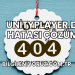 UnityPlayer.dll Hatası Çözümü