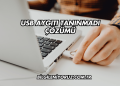 Usb Aygıtı Tanınmadı Çözümü